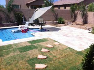 finished pool construction