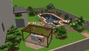 3-D pool design