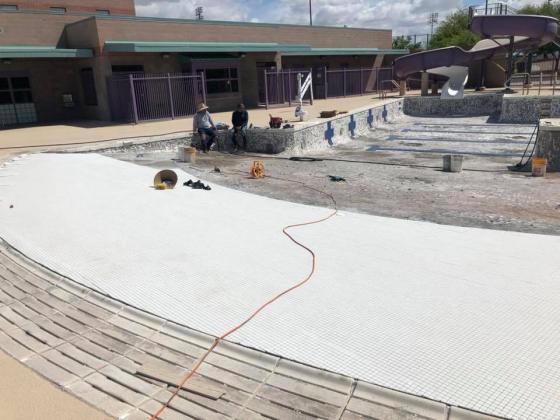 Kino YMCA - Beach Entry Tile Install