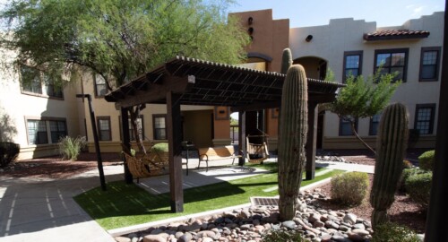 The Ranch at Starpass- Adding Pergola, turf, new concrete, and custom chairs. The Ranch at Starpass - Commercial Renovation